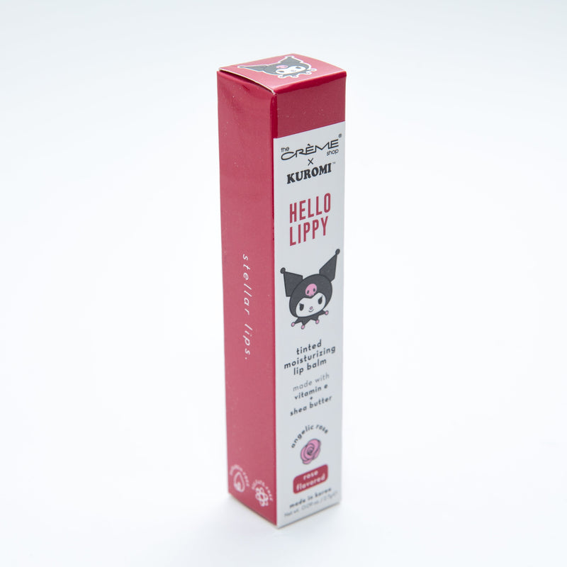 The Creme Shop Kuromi Hello Lippy Tinted Moisturizing Lip Balm Rose Flavored