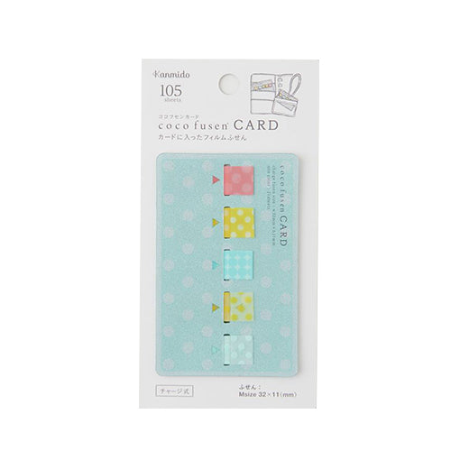 Kanmido Cocofusen Card Dot M Sticky Notes with Refillable Card Case