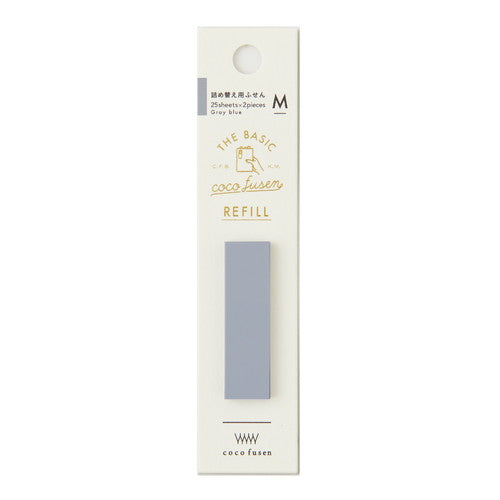 Kanmido Cocofusen Basic COLOR Gray Blue M Sticky Note Refill
