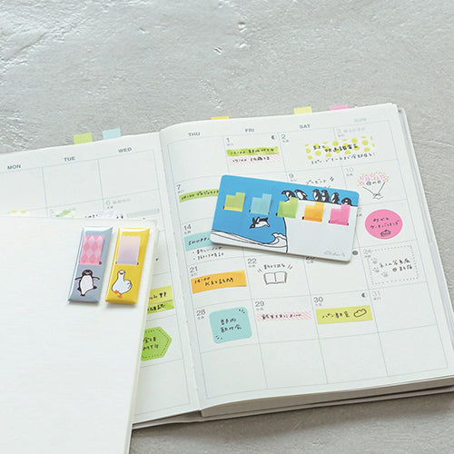 Kanmido Cocofusen x Chiharu Sakazaki Card Polar Bear and SH Sticky Notes with Refillable Card Cases