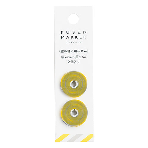 Kanmido Fusen Highlighter Tape Refill Green Stripes