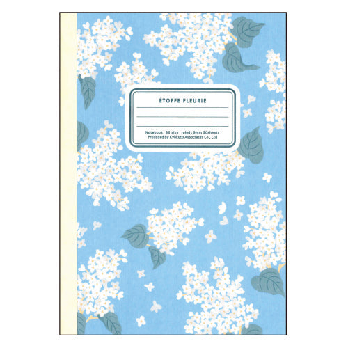 Kyokuto Flower Pattern 9mm Line Ruled Notebook CF158MB