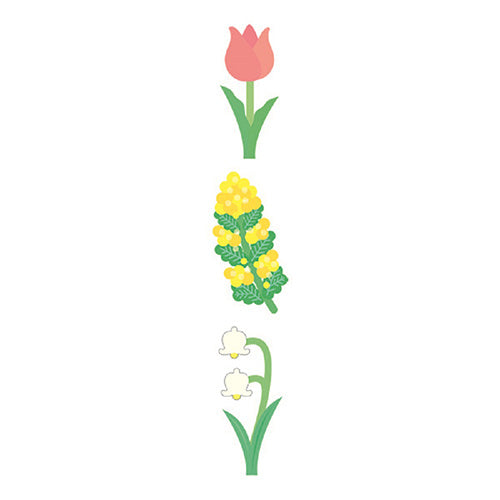 Ryuryu Spring Flower 3-Way: Separate, Stick & Stack Stickers HCSN05