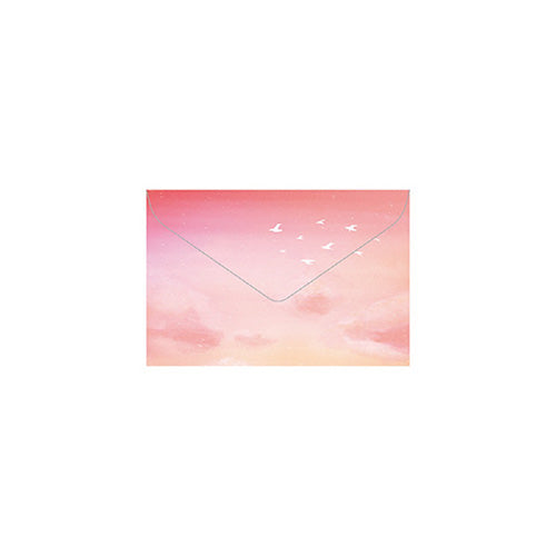 Letter Writing Set (Migratory Bird/Letter Paper: H18.5xW13.5cm, Envelope: H9.5xW14.2cm, A5 Case: H22xW15.6cm/4 Sets/Ensembles/Ryu-Ryu/SMCol(s): Pink)