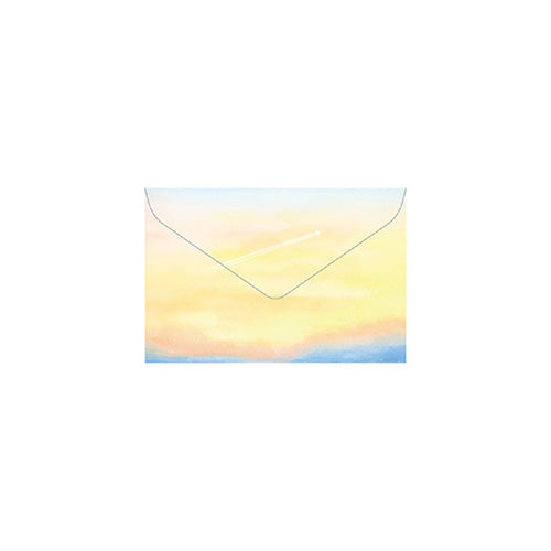 Letter Writing Set (Contrail/Letter Paper: H18.5xW13.5cm, Envelope: H9.5xW14.2cm, A5 Case: H22xW15.6cm/4 Sets/Ensembles/Ryu-Ryu/SMCol(s): Orange,Blue)