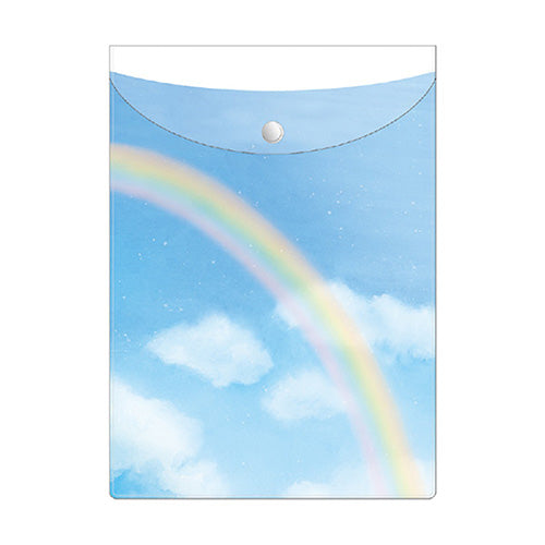 Document Case (Flat/Rainbow/18x25cm/Ryu-Ryu/SMCol(s): Blue,Multicolour)