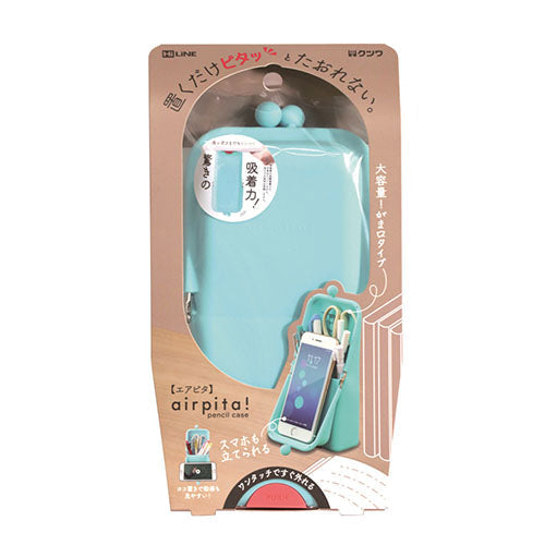 Kutsuwa Airpita Smartphone Holder & Pen / Pencil Case Light Blue
