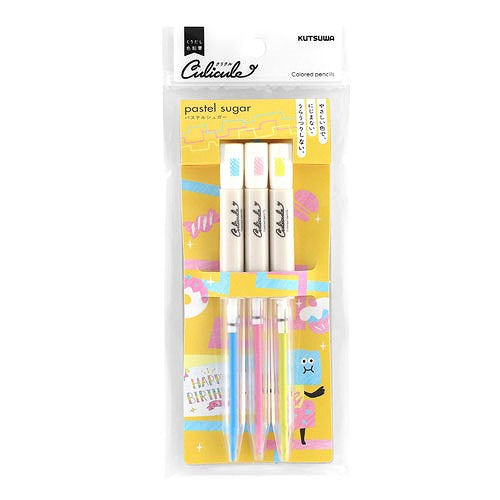 Kutsuwa Culiculu Twist Out Colored Pencils Paste Sugarl