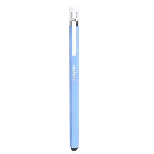 Kutsuwa Hexagonal Stylus Pen with Clip Light Blue