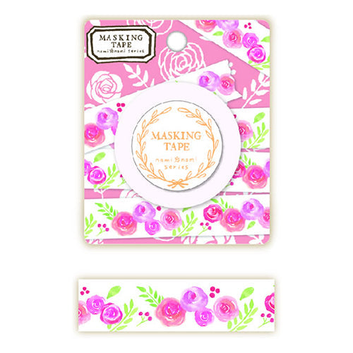 Clothes-Pin Nami Nami Pink Rose Masking Tape MT140