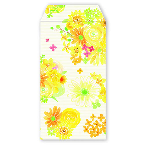 Clothes-Pin Nami Nami Yellow Flower Japanese Tip Envelopes KP14141