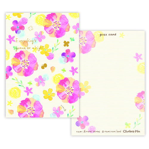 Clothes-Pin Nami Nami Flower Postcard PC14365