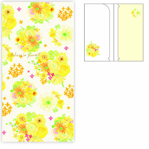 Clothes-Pin Nami Nami Yellow Flower For Tickets, Face Masks File Folder CF14411