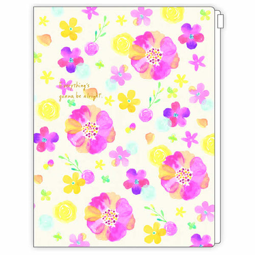 Clothes-Pin Nami Nami Flower With Zipper Case, 6 Pockets File Folder naminami
