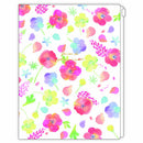 Clothes-Pin Nami Nami Anemone & Lupine With Zipper Case, 6 Pockets File Folder naminami