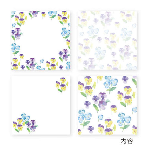 Clothes-Pin Nami Nami Pansy Memo Pad MM14609