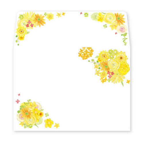 Clothes-Pin Nami Nami Yellow Flower Envelopes LS14624