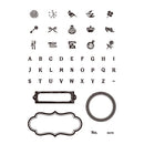 Kodomo No Kao Stamp Label Stamp Clear Vintage Label