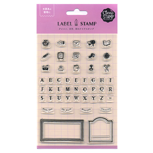 Kodomo No Kao Stamp Label Stamp Clear Stationery Women's Drawer