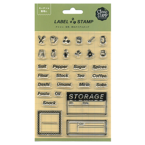 Kodomo No Kao Stamp Label Stamp Clear My Favorite Kitchen