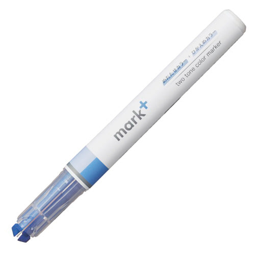 Kokuyo 2-Color Highlighter (Light Blue / Blue / Light Blue,Blue)