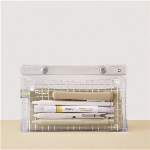 Kokuyo Piip Pen / Pencil Case, Shiny Beige
