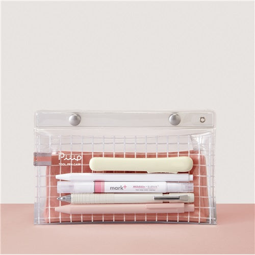 Kokuyo Piip Pen / Pencil Case, Pink Terracotta