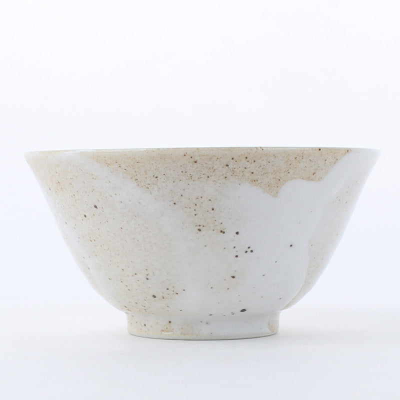 Yukiji Snow Road Ceramic Rice Bowl L