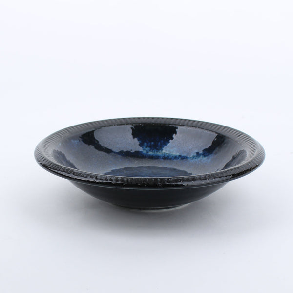 Deep Sea Tokusa Ten Grass Rim Porcelain Plate