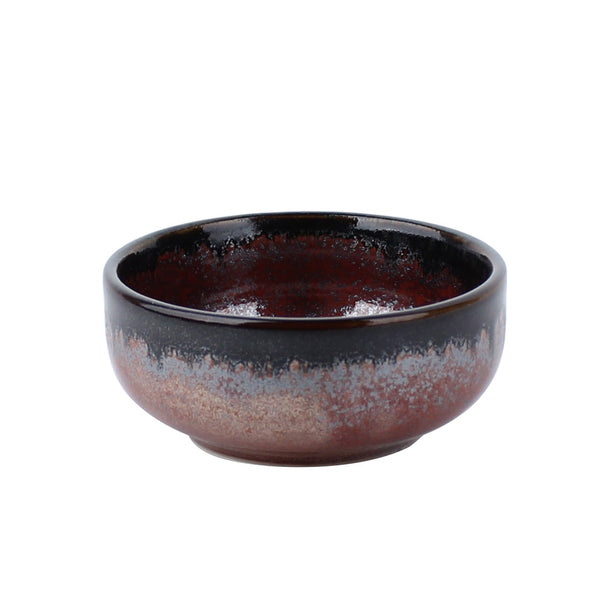 Red Metal Maru Chiyohisa Porcelain Bowl