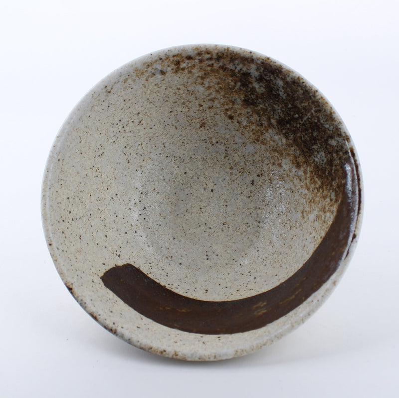 Shino Sabi Hake Brush Stroke Tebiki Ceramic Bowl