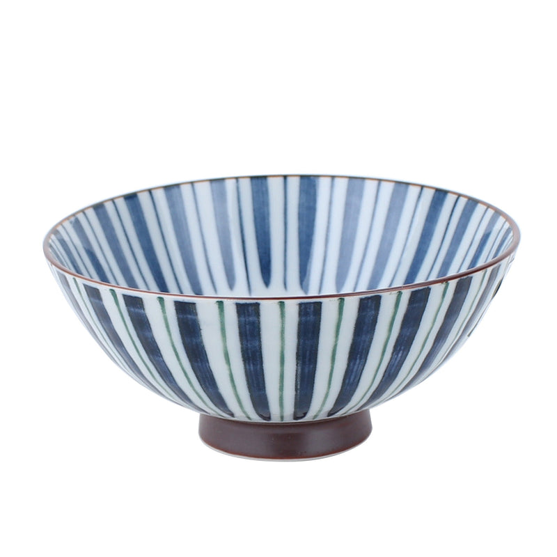 Hasui Two-Colour Tokusa Ten Grass Porcelain Bowl d.14.2cm