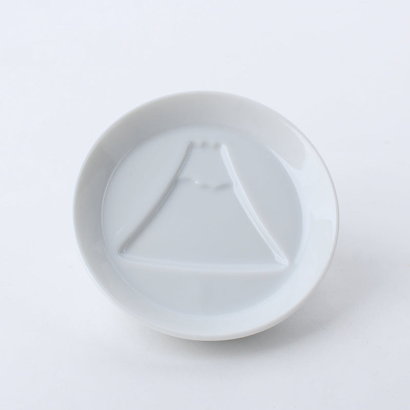 Mt. Fuji Mini Porcelain Soy Sauce Plate d.8.1cm