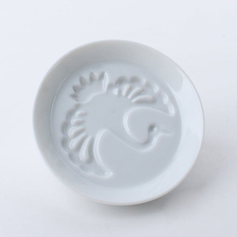 Crane Porcelain Soy Sauce Plate d.8.1cm