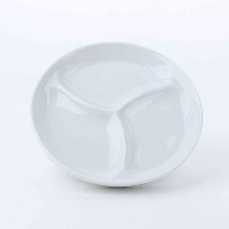 3-Sectional Porcelain Plate L