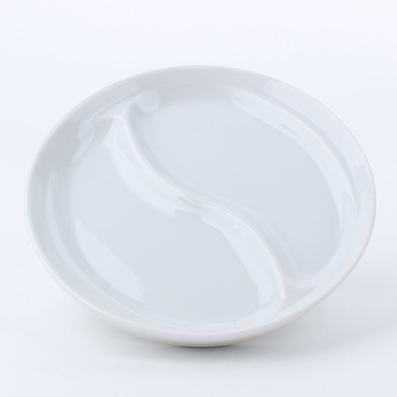 2-Sectional Porcelain Plate L