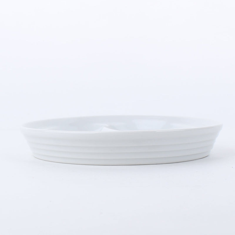 2-Sectional Porcelain Plate L
