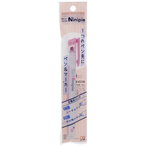 Sun-Star Ninipie Pen & Marker Light Pink x Pink Header Bag
