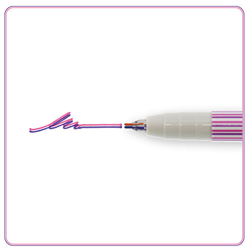 Sun-Star Twiink 2-color line Pen Violet x Pink