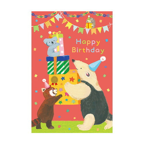 Chikyu Greetings Birthday Card Animal