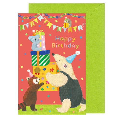 Chikyu Greetings Birthday Card Animal