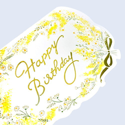 Chikyu Greetings Birthday Card Mimosa
