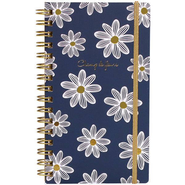 Pon Cadeaux Lab Clip Mon Chou Chou Slim Ruled Notebook with Band (160 Pages) Navy