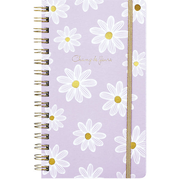 Pon Cadeaux Lab Clip Mon Chou Chou Slim Ruled Notebook with Band (160 Pages) Lavender