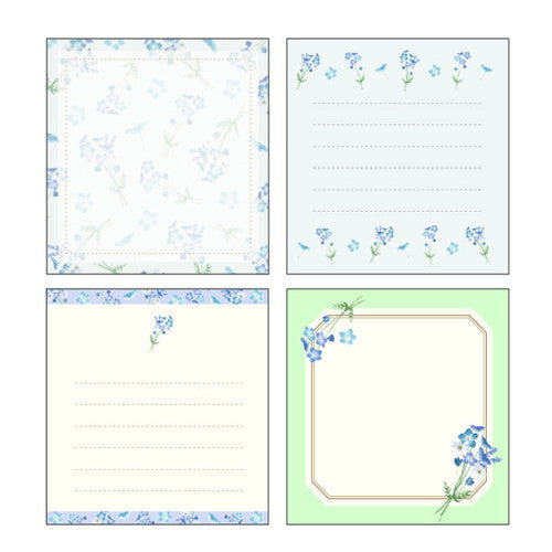  Flower Memo Pad 22A-BCME01-BL