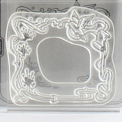 Dove Decorative Frame Clear Stamp