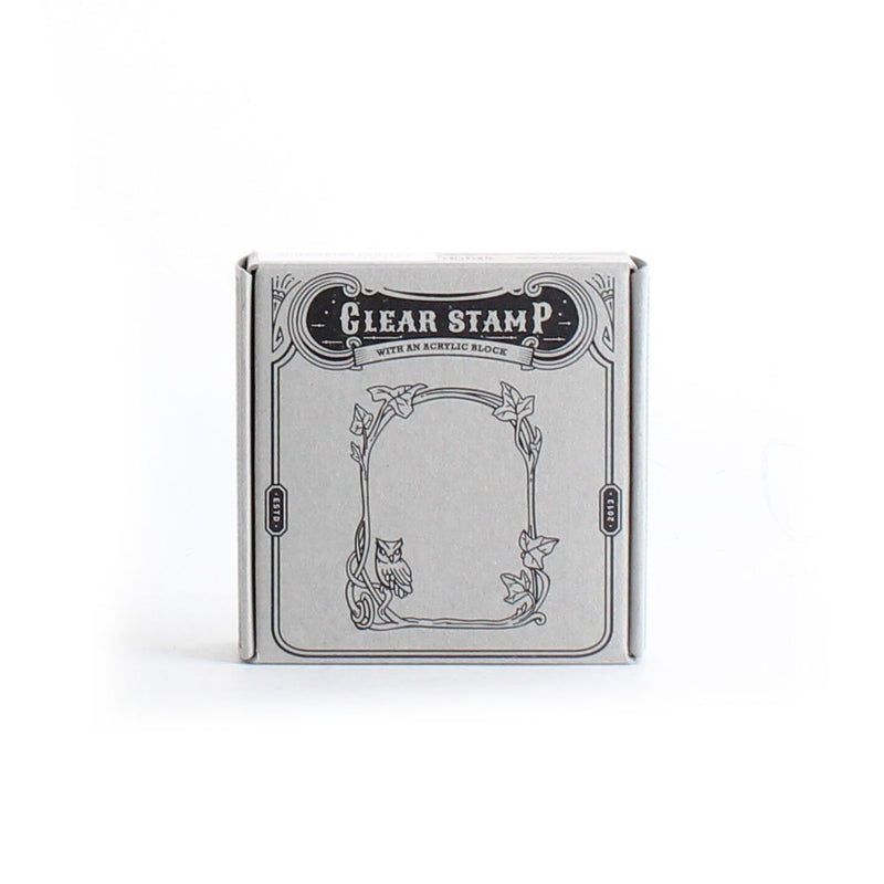 Owl Decorative Frame Clear Stamp