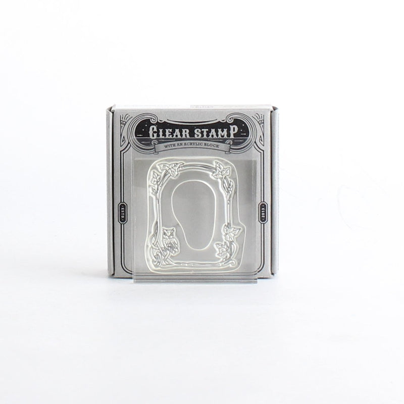 Owl Decorative Frame Clear Stamp