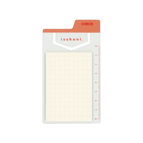 Sticky Notes (Mini/With Ruler/7.5x5cm (20 Sheets/Feuilles)/Daigo/SMCol(s): Red)