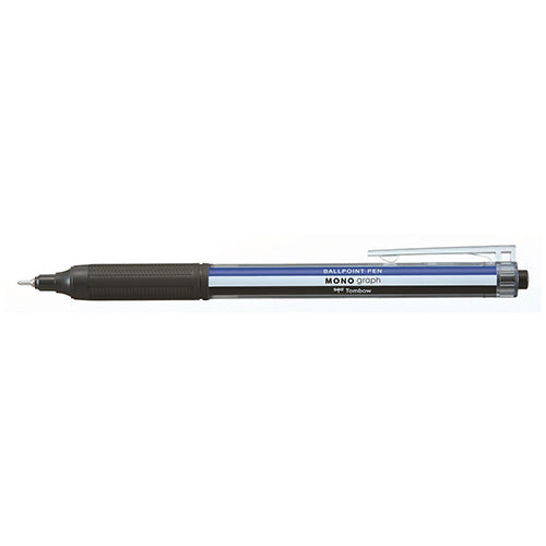 Tombow MONO 0.38mm Ballpoint Pen (White,Blue)